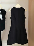 Simple A line Square Neck Little Black Dress Party Dresses Short Formal Homecoming Dresses Night Chic Elegant Cocktail Dresses 16th Birthday Outfits Hoco Dress HZ1121