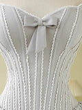 Simple Ball Gown Sweetheart Silver Short Satin Formal Homecoming Dresses Party Graduation Dress Hoco Dresses HZ1121