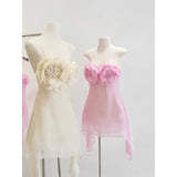 Cute A Line Spaghetti Straps Pink Mini Party Dresses Short Formal Homecoming Dresses Night Chic Elegant Short Dresses Cocktail Dress 16th Birthday Outfits Tulle Hoco Dresses HZ1121