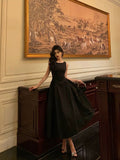 Sexy A Line Scoop Black Sleeveless Prom Dresses Party Dress Summer Birthday Outfits Birthday Dresses HZ1121