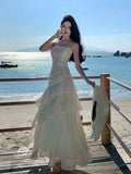 Elegant Mermaid Spaghetti Straps White Satin Long Prom Dresses Party Dress Summer 22th Birthday Outfits 18th Birthday Dresses HZ1121