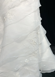 Vintage Bridal Gown 1960s Mermaid Strapless Chiffon Sleeveless Lace Long White 90s Wedding Dresses Elegant Bridal Gowns HZ1121