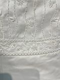 Vintage Bridal Gown A line Spaghetti Straps Sleeveless Pearls Long White 70s Wedding Dresses Elegant Bridal Gowns HZ1121