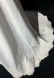 Vintage Bridal Gown A line Off The Shoulder Pearls Long White 70s Wedding Dresses Elegant Bridal Gowns HZ1121