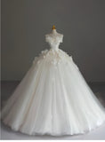 Pretty Wedding Dress Ball Gown Strapless White Long Tulle Wedding Dresses Bridal Gowns Brides Gown HZ1121