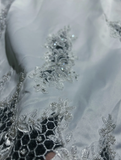 Classic Elegant Wedding Gown A line V Neck Long White Satin 70s Wedding Dresses Vintage Bridal Gowns HZ1121