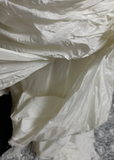 Classic Elegant Wedding Gown Mermaid Off The Shoulder Short Sleeves Ivory Lace 80s Wedding Dresses Vintage Bridal Gowns HZ1121