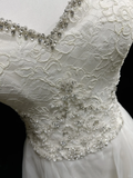 Unique Bridal Dress A Line Spaghetti Straps White Lace Long 90s Wedding Dresses Vintage Bride Dress Bridal Gowns HZ1121