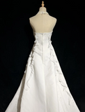 Unique Bridal Dress A line Halter Wedding Dress With Beads Layers White 90s Chiffon Wedding Dresses Vintage Bride Dress Bridal Gowns HZ1121