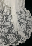 Unique Bridal Dress Mermaid One Shoulder Chiffon White Lace Wedding Dress With Beads 90s Wedding Dresses Vintage Bride Dress Bridal Gowns HZ1121