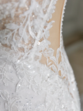 Retro Mermaid Sweetheart Sleeveless Wedding Dress With Lace Wedding Dresses Modest Wedding Gowns HZ1121