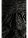 Retro A Line Spaghetti Straps Black Satin Mini Short Formal 8th Grade Homecoming Dresses Summer Middle School Hoco Dress 18th Birthday Outfits HZ1121