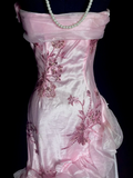 Unique Sheath Strapless Pink Tea Length Formal 7th Grade Homecoming Dresses Middle School Mid Length Prom Dress Hoco Outfits HZ1121