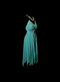 Vintage A line Halter Blue Chiffon Formal 7th Grade Homecoming Dresses Middle School Short Prom Dress Hoco Outfits HZ1121