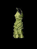 Unique Sheath Halter Sleeveless Short Mini Green Formal 7th Grade Homecoming Dresses Middle School Prom Dress Hoco Outfits HZ1121
