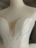 Princess Bridal Dress Ball Gown Sweetheart Tulle White Wedding Dress Long Wedding Dresses Modest Wedding Gowns HZ1121