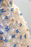 Princess Bridal Dress A Line Sweetheart Lace Wedding Dress With Flowers Wedding Dresses Modest Wedding Gowns HZ1121
