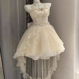 Cute Ball Gown Spaghetti Straps Tulle Short Mini Formal 8th Grade Homecoming Dresses Middle School Cocktail Dress Hoco Outfits HZ1121