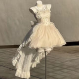 Cute Ball Gown Spaghetti Straps Tulle Short Mini Formal 8th Grade Homecoming Dresses Middle School Cocktail Dress Hoco Outfits HZ1121