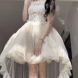 Cute Ball Gown Spaghetti Straps Tulle Short Mini Formal 8th Grade Homecoming Dresses Middle School Cocktail Dress Hoco Outfits HZ1121