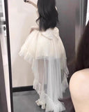 Gothic Ball Gown Spaghetti Straps Tulle Formal 8th Grade Homecoming Dresses Middle School Hoco Dress Lolita Outfits HZ1121