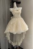 Gothic Ball Gown Spaghetti Straps Tulle Formal 8th Grade Homecoming Dresses Middle School Hoco Dress Lolita Outfits HZ1121