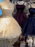 Cute French Style Ladies Fairy High Low Spaghetti Straps Tulle Gotica Formal 8th Grade Homecoming Dresses Lolita Dress Hoco Outfits Lolita Outfits HZ1121