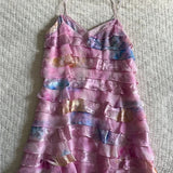 Modest A line Spaghetti Straps Yellow Floral Chiffon Mini Short Formal 8th Grade Homecoming Dresses Middle School Semi Formal Hoco Dress Cocktail Outfits HZ1121