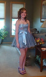 Classy Ball Gown Sweetheart Silver Gray Short Mini Formal 8th Grade Homecoming Dresses Middle School Hoco Court Dress 16th Birthday Dress Hoco Outfits HZ1121