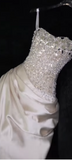Luxury Mermaid Sweetheart White Satin Wedding Dress Modest Wedding Dresses Princess Wedding Gowns HZ1121