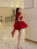 Cute Ball Gown Straps Red Grad Dress Inspo Short Mini Formal 8th Grade Homecoming Dresses High School Hoco Court Dress Graduation Dress Hoco Outfits HZ1121