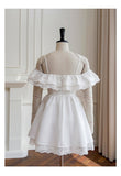 Cute A Line Spaghetti Straps White Grad Dress Inspo Short Mini Formal 8th Grade Homecoming Dresses High School Hoco Court Dress Graduation Dress Hoco Outfits HZ1121