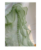 Cute A Line Spaghetti Straps Sage Green Chiffon Grad Dress Inspo Short Mini Formal 8th Grade Homecoming Dresses High School Hoco Court Dress Graduation Dress Hoco Outfits HZ1121