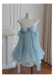 Simple A Line Spaghetti Straps Blue Open Backs Grad Dress Inspo Short Mini Formal 8th Grade Homecoming Dresses High School Hoco Court Dress Graduation Dress Hoco Outfits HZ1121