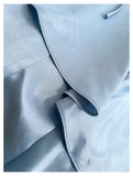 Simple Mermaid Spaghetti Straps Dusty Blue Satin Long Prom Dresses Party Dress 20th Birthday Outfits Graduation Dresses HZ1121