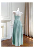 Simple A Line Sweetheart Blue Chiffon Long Prom Dresses Party Dress 20th Birthday Outfits Graduation Dresses HZ1121