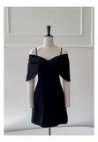 Cute A Line Spaghetti Straps Black Formal 8th Grade Homecoming Dresses Middle School Short Cocktail Gowns Graduation Dress Hoco Outfits HZ1121