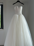 Timeless Bridal Dress Ball Gown Sweetheart Tulle Lace Wedding Dress Boho Wedding Dresses Modest Wedding Gowns HZ1121