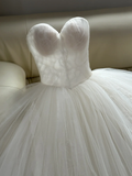 Timeless Bridal Dress Ball Gown Sweetheart Tulle Lace Wedding Dress Boho Wedding Dresses Modest Wedding Gowns HZ1121