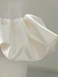 Unique Wedding Dress Mermaid Sweetheart Satin White Sleeveless Long Wedding Dresses Bridal Gowns HZ1121