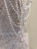 Sexy Mermaid Strapless Lilac Sequin Long Prom Dresses Party Dress 20th Birthday Outfits Graduation Dresses HZ1121