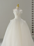 Timeless Bridal Dress Ball Gown Strapless Tulle Long Wedding Dress Boho Wedding Dresses Modest Wedding Gowns HZ1121