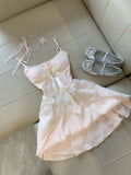 Cute A Line Spaghetti Straps Pink Tulle Formal 8th Grade Homecoming Dresses Middle School Short Cocktail Gown Graduation Dress Hoco Outfits HZ1121