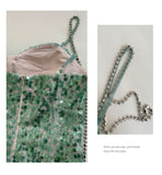 Modest Sheath Spaghetti Straps Sequin Green Formal 8th Grade Homecoming Dresses Middle School Short Birthday Gowns Graduation Dress Hoco Outfits HZ1121