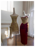 Modest Sheath Spaghetti Straps Gold Sequin Formal 8th Grade Homecoming Dresses Middle School Short Birthday Gowns Graduation Dress Hoco Outfits HZ1121