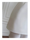 Modest Sheath Spaghetti Straps White Formal 8th Grade Homecoming Dress Middle School Short 18th Birthday Outfits Graduation Dress Hoco Dresses HZ1121