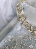 Modest A Line Jewel Neck Light Sky Blue Tulle Formal 8th Grade Homecoming Dress High School Short 18th Birthday Outfits Graduation Dress Hoco Dresses HZ1121