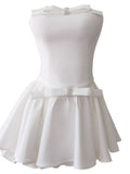 Aesthetic A line Strapless White Formal Tight Homecoming Dress Middle School Short 18th Birthday Outfits Graduation Dress Hoco Dresses HZ1121