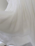 Aesthetic A line Spaghetti Straps White Chiffon Formal Mini Homecoming Dress Middle School Short 19th Birthday Outfits Graduation Dress Hoco Dresses HZ1121