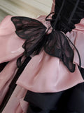 Cute Ball Gown High Neck Black Corset Back Mini Short Formal Cocktail Dress Homecoming Dresses Summer Middle School Hoco Dress Homecoming Outfits 16th Birthday Outfit HZ1121